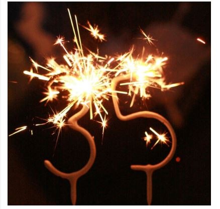 Number shop sparkler candles
