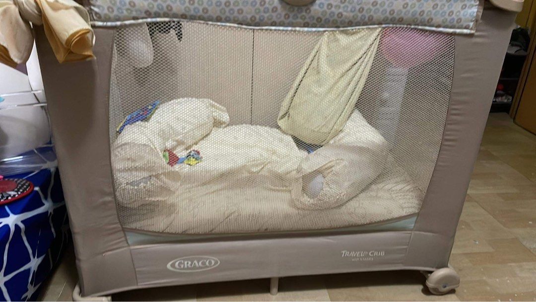 Travel lite top crib with stages