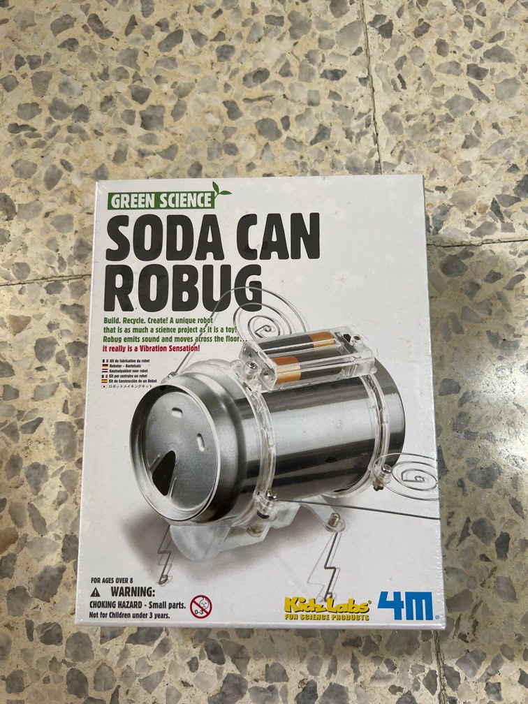 Green science 2024 soda can robug