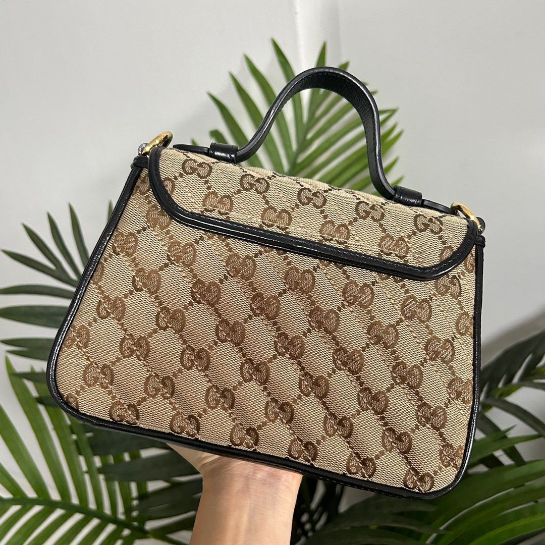 Gucci Marmont Top Handle Bag Women s Fashion Bags Wallets