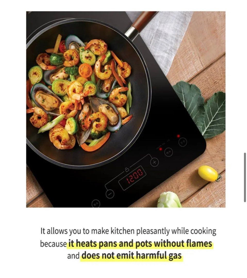 Happycall idio Induction Heating Range Cooker, TV & Home Appliances