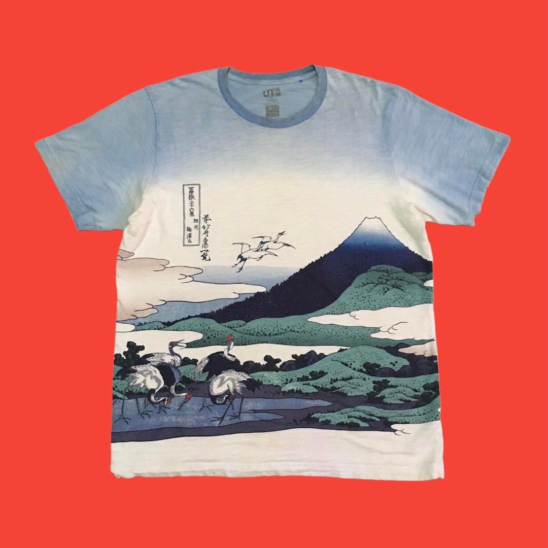 Hokusai Blue, Men's Fashion, Tops & Sets, Tshirts & Polo Shirts on ...