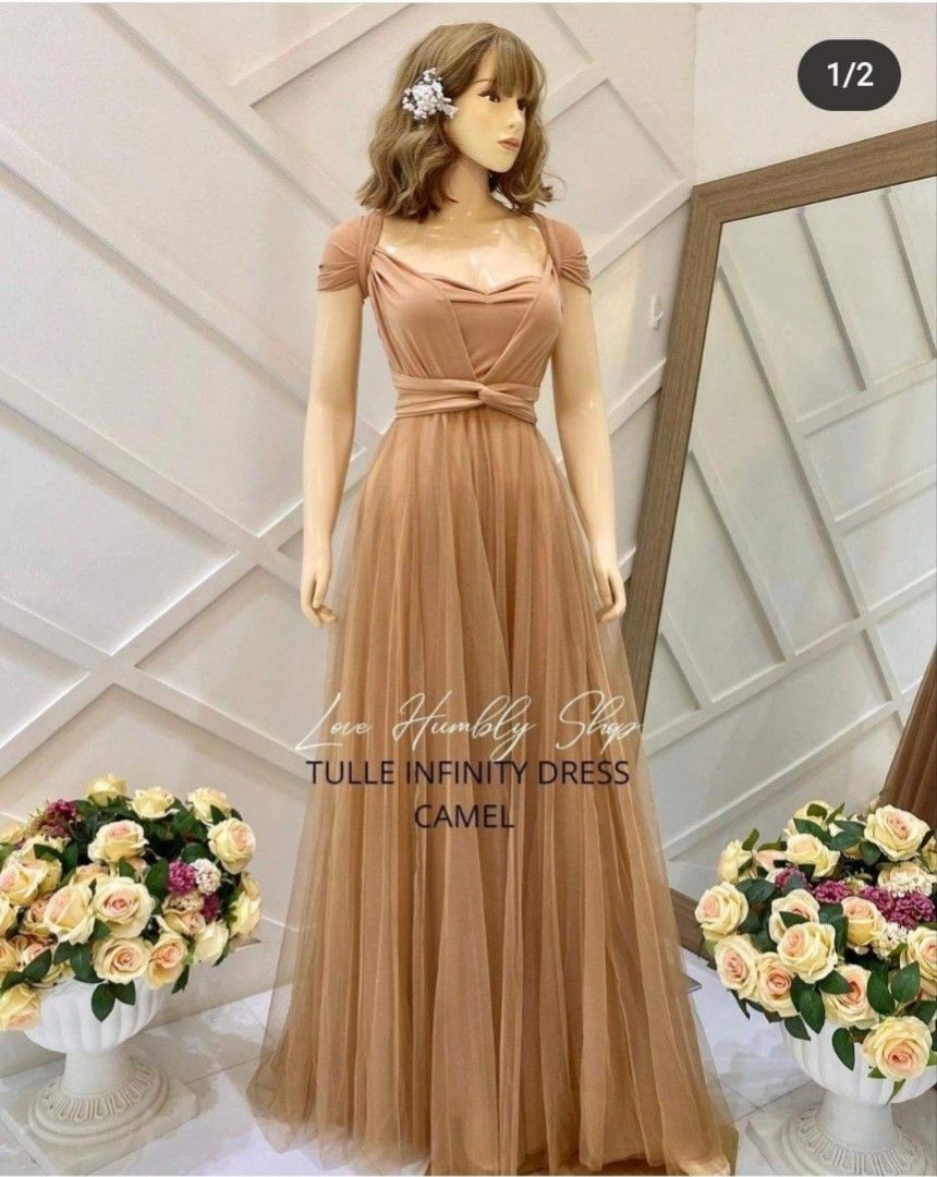 Infinity Dress Beige