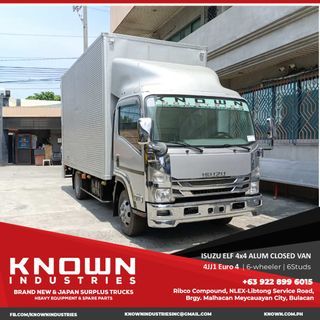 ISUZU ELF  ALUMINUM 4X4 CLOSED VAN WITH POWER TAILGATE