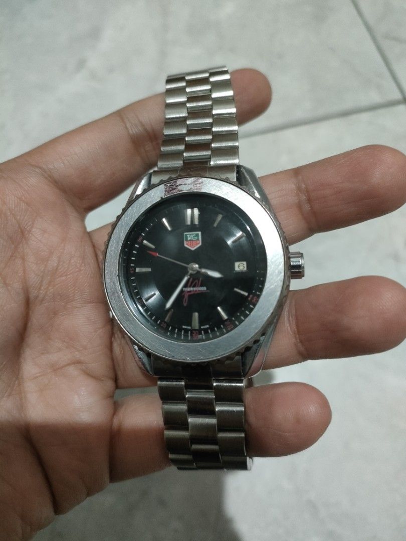 Jam Tangan Tag Heuer Tiger Woods Fesyen Pria Jam Tangan di Carousell