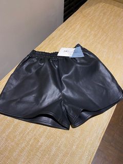 J.Ing Faux Leather Shorts