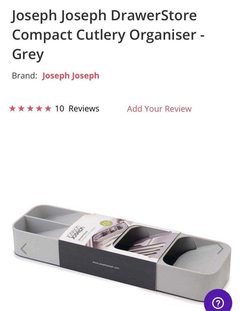 Joseph & joseph cutlery organiser, Furniture & Home Living, Home