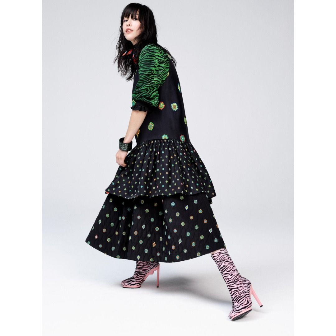 Kenzo x H M Reversible Silk Blend Dress Women s Fashion Dresses