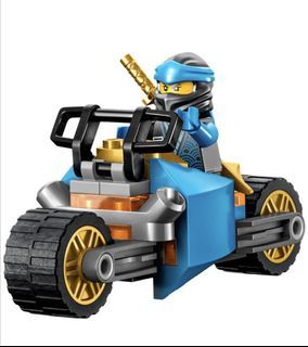 Lego ninjago minifigure and motorcycle 有說明書，全新