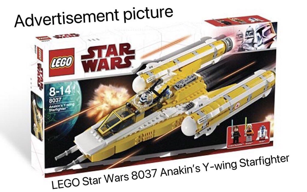 LEGO Star Wars 8037 Anakin's Y-wing Starfighter (retired product