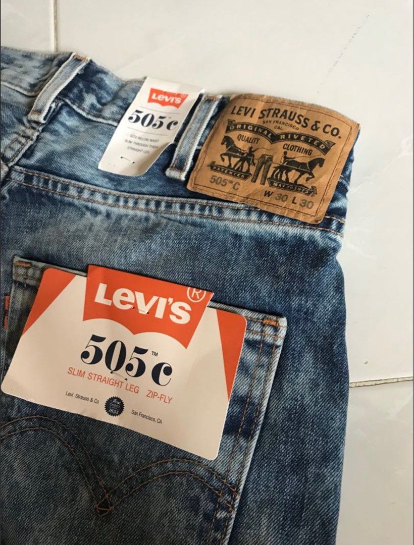 Levi's® Orange Tab 505C™ Slim Straight Leg W30 L30, Men's Fashion, Bottoms,  Jeans on Carousell