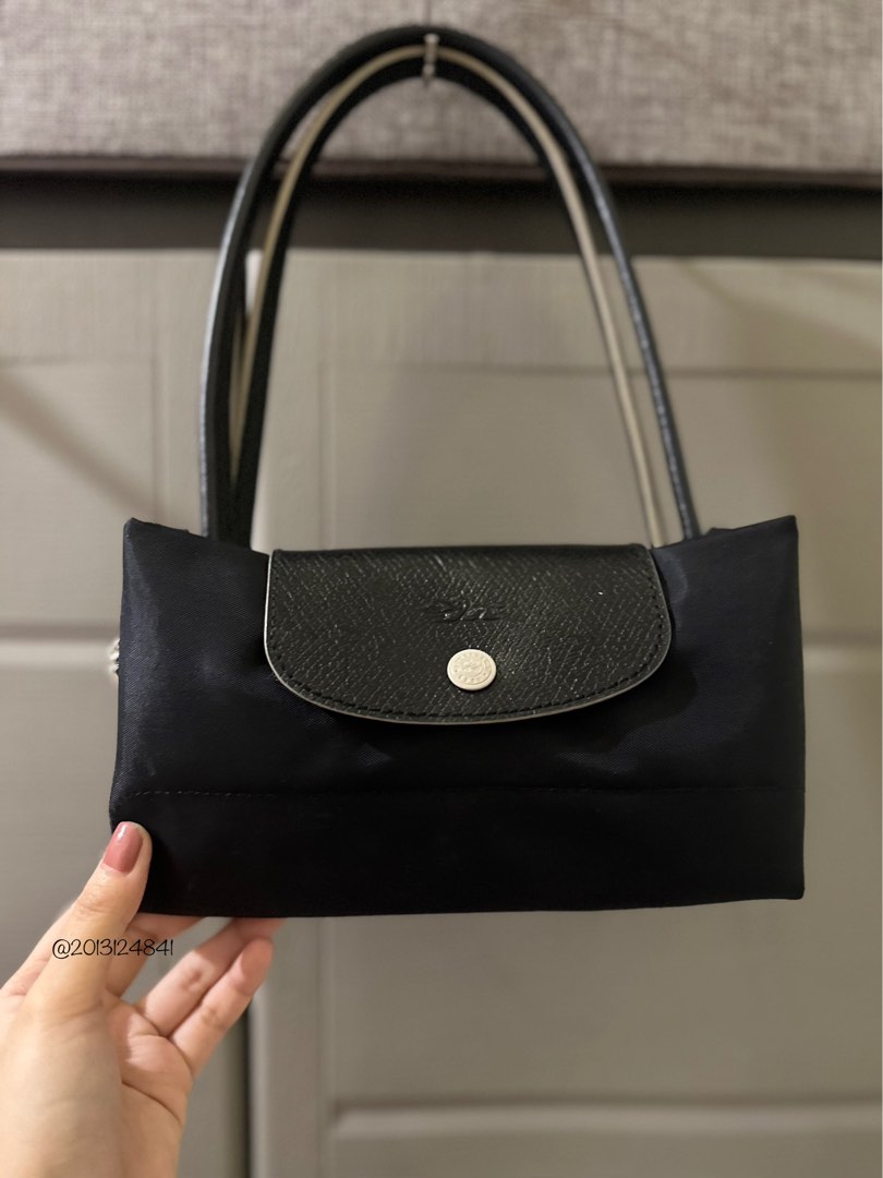 LONGCHAMP Le Pliage Club Shoulder Bag (S) in Black, Women's Fashion