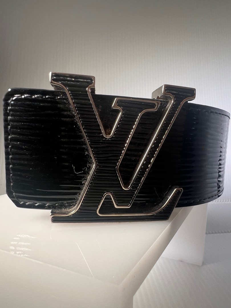 Louis Vuitton Black Epi Leather Belt, Women's Fashion, Watches
