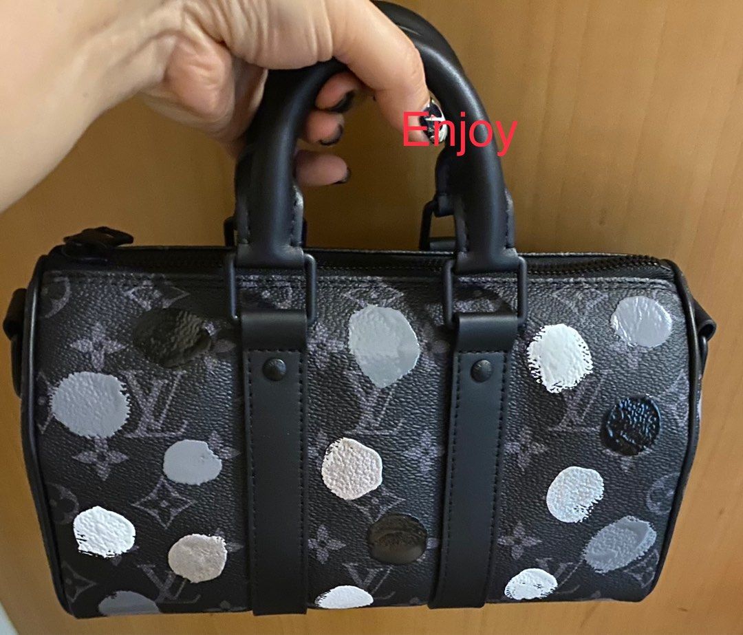 Louis Vuitton x Yayoi Kusama Keepall 25 Monogram Eclipse Black/Silver in  Coated Canvas with Black-tone - US