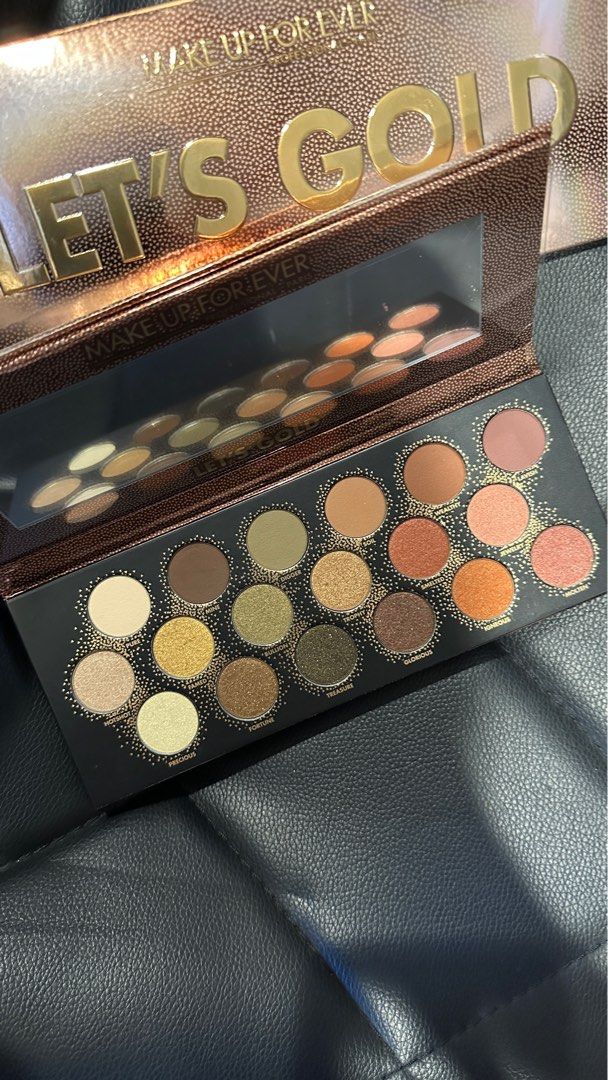 Make Up For Ever Let's Gold Eye Palette, Beauty & Personal Care, Face