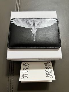 Marcelo Burlon Wings Leather Black White