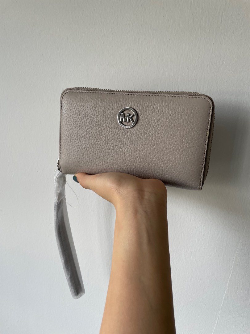 Grey mk shop wallet