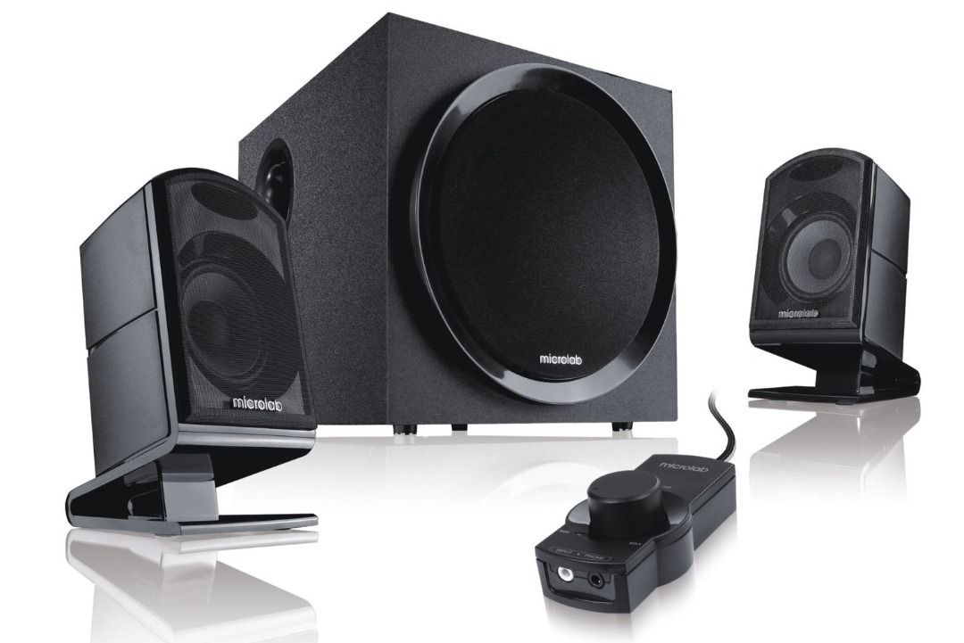 Microlab M820 2.1-channel subwoofer speaker, 音響器材, Soundbar、揚聲器、藍牙喇叭、耳擴 ...