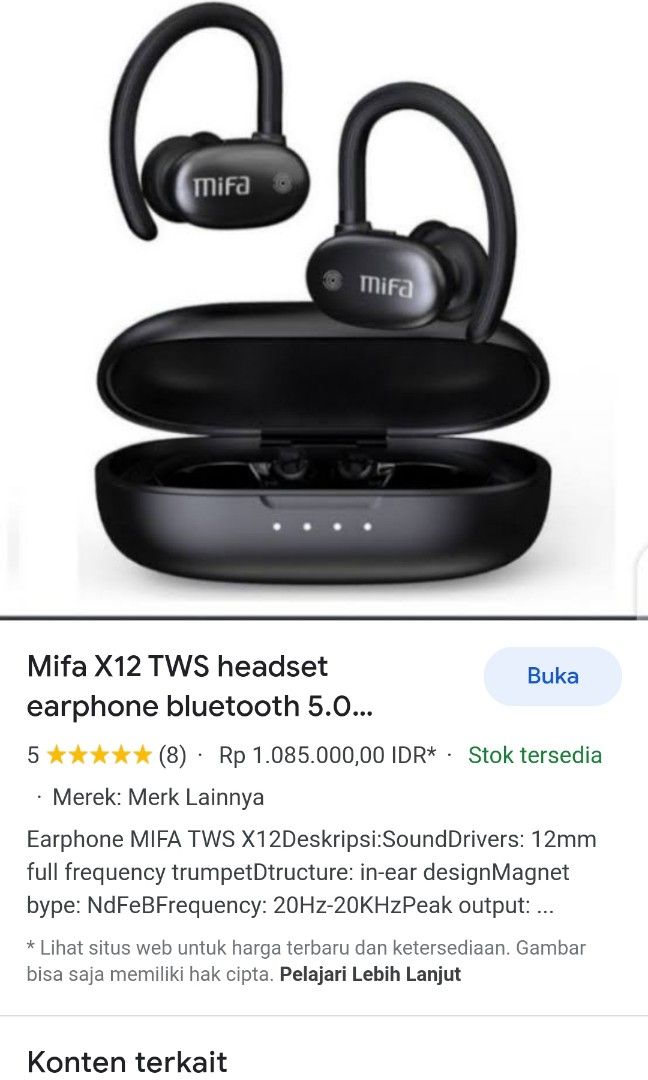 MiFa X12 TWS headset earphone Bluetooth