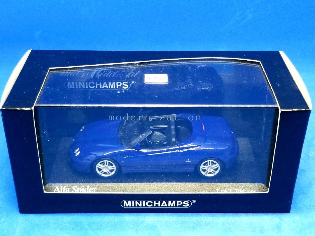 ▫1:43 Alfa Romeo Spider 2003 (Blue Metallic) Minichamps 1/43