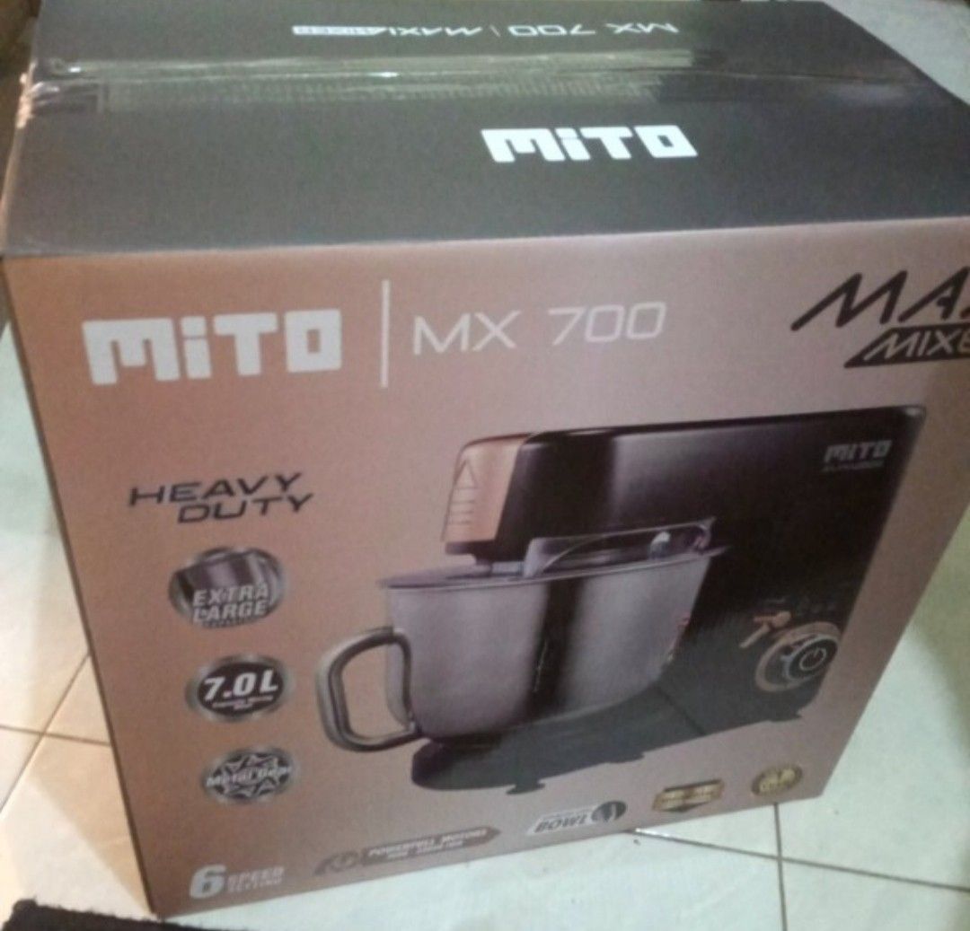 Mixer Standing Mito MX 700 Warna Hitam Mulus, Kitchen & Appliances di