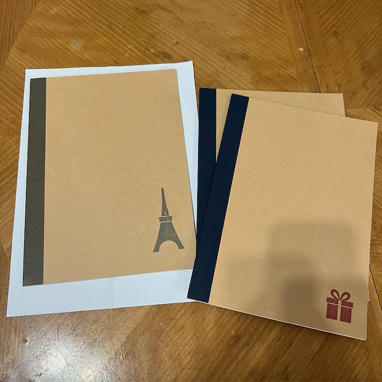 Muji Notebook 10 for 3 (Singlelined) A4 paper underneath for size reference, 興趣及遊戲, 手作＆自家設計