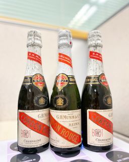 1980 年代 半支裝 half bottle 舊檳 GH Mumm Cordon Rouge Brut NV 38/39cl Champagne