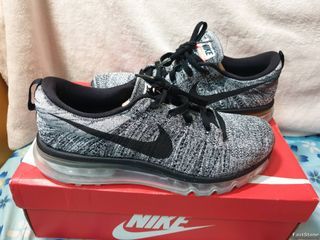 【my鞋】全新 NIKE FLYKNIT MAX 620469-105 銀色衝浪手 US9