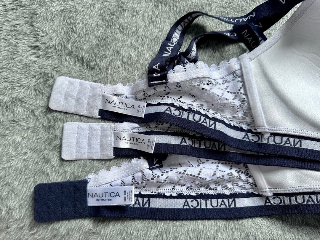 Nautica Bralette 36C (Category: Undergarments & Loungewear) located in Manila. Submitted by ddeity (Listing ID 1210611566, Image 3). Description: Color: white and blue Sizes avail: 36C Price: 220 3 for 600 MOP: gcash, union bank.