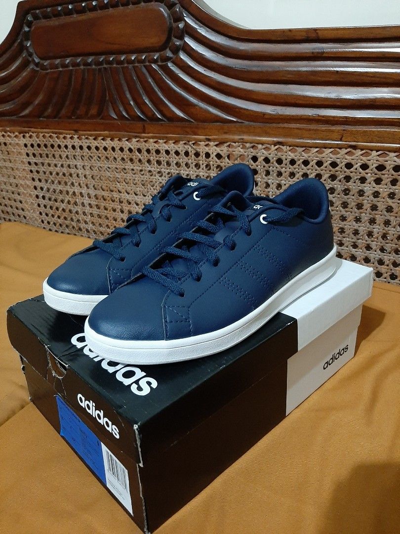 Adidas advantage clean navy discount