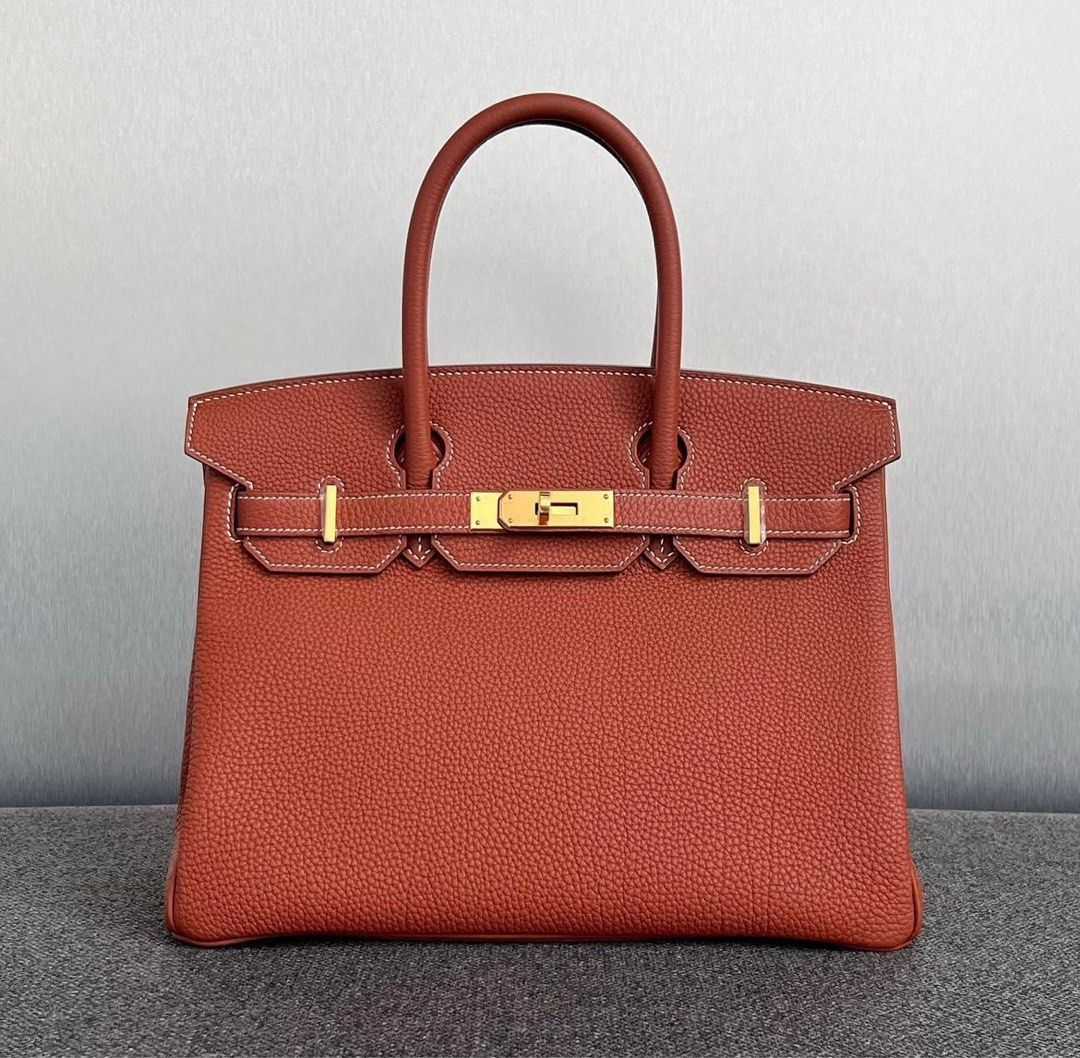 Hermes Birkin 30 Etain GHW, Luxury, Bags & Wallets on Carousell