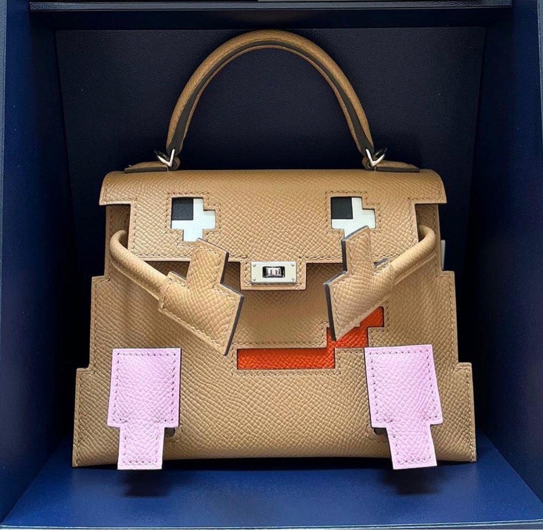 NEW Hermes Kelly doll Picto Chai Epsom, Luxury, Bags & Wallets on Carousell