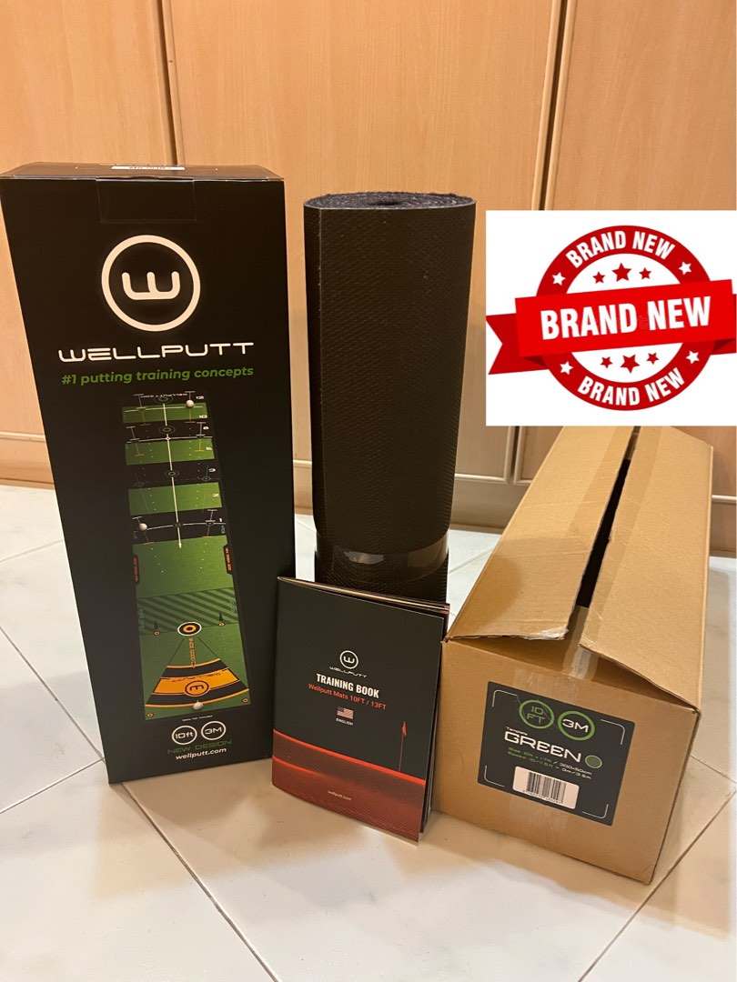 Putting Box NEW WellPutt Putting Mat (10ft/ 3M) + Manual + Box (LATEST MODEL) (Well ...