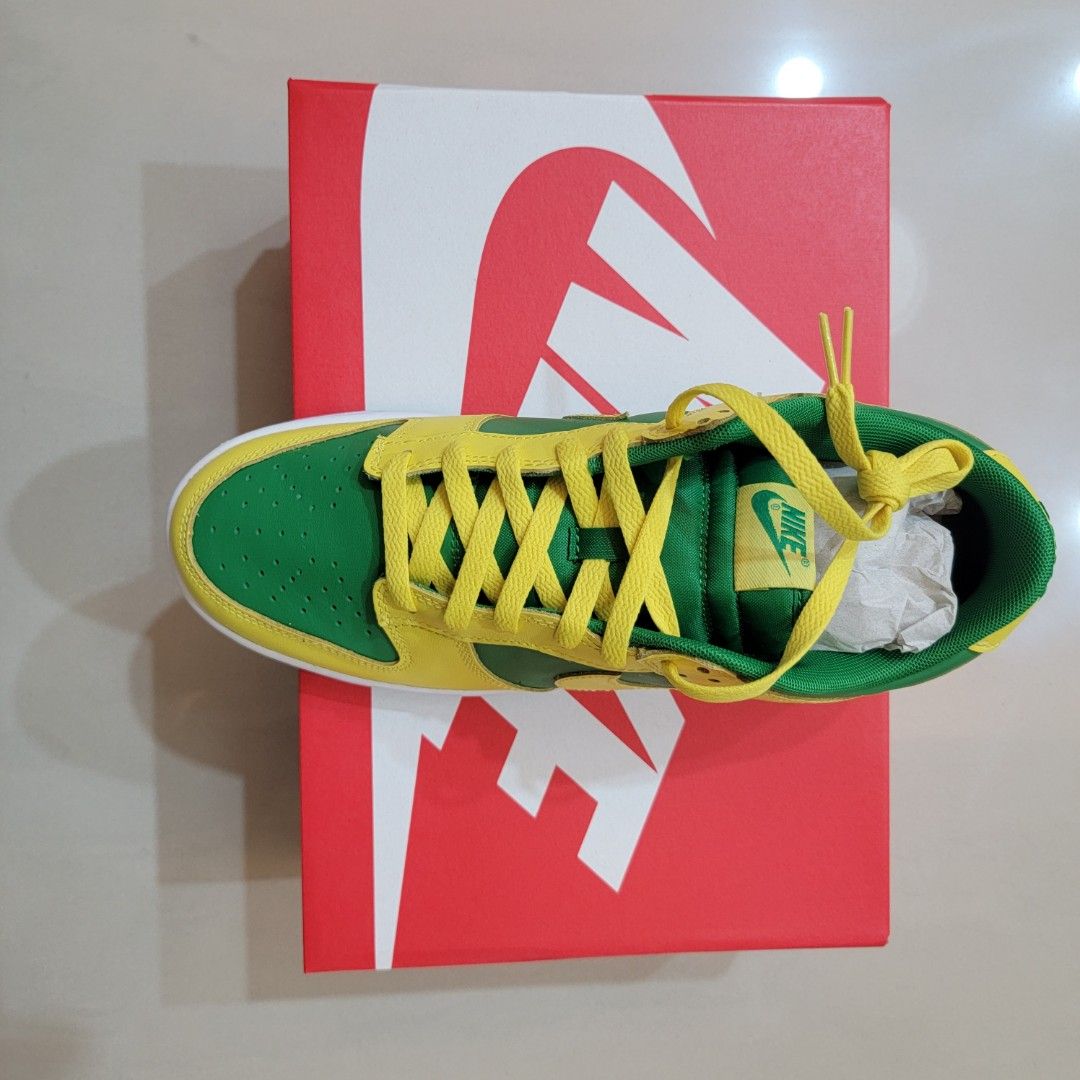 Nike Dunk Low reverse Brasil 巴西配色, 他的時尚, 鞋, 休閒鞋在旋轉拍賣