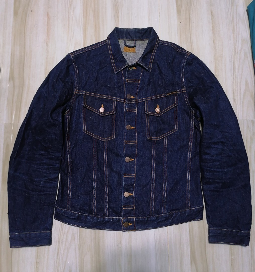 Nudie Billy dry ring denim jacket, Men's Fashion, Coats, Jackets and ...