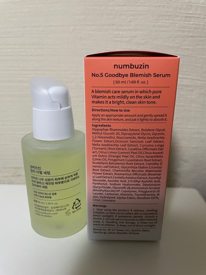 NUMBUZIN] No.5 Goodbye Blemish Serum (1.69 oz)