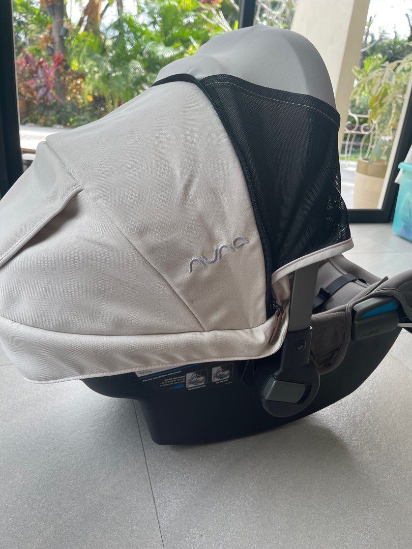 Nuna Pipa Carrier with car seat adaptor, Babies & Kids, Going Out, Car