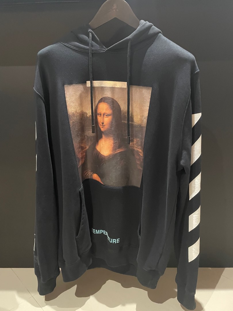 Off white diagonal monalisa hoodie new arrivals