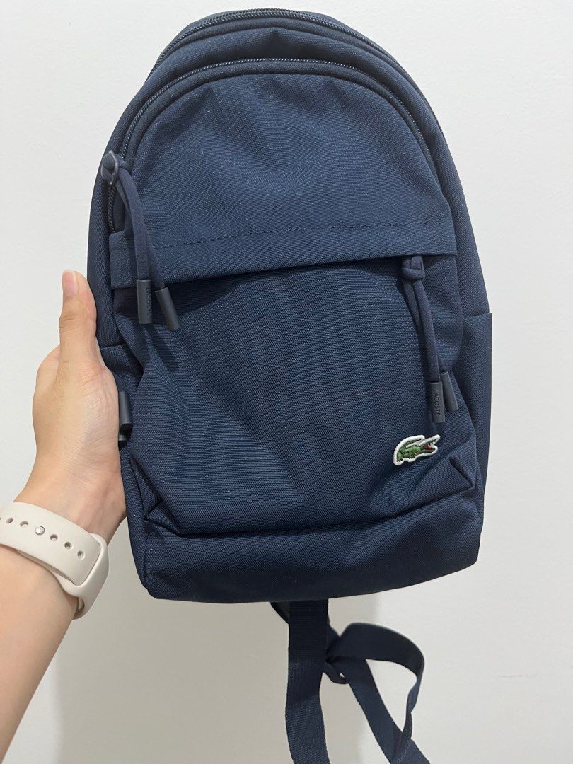 Lacoste men's neocroc canvas crossbody bag clearance
