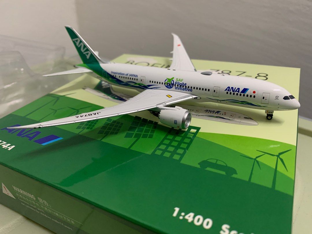 @新品@ANA 787-9 緑のANA機1/400 ジェット