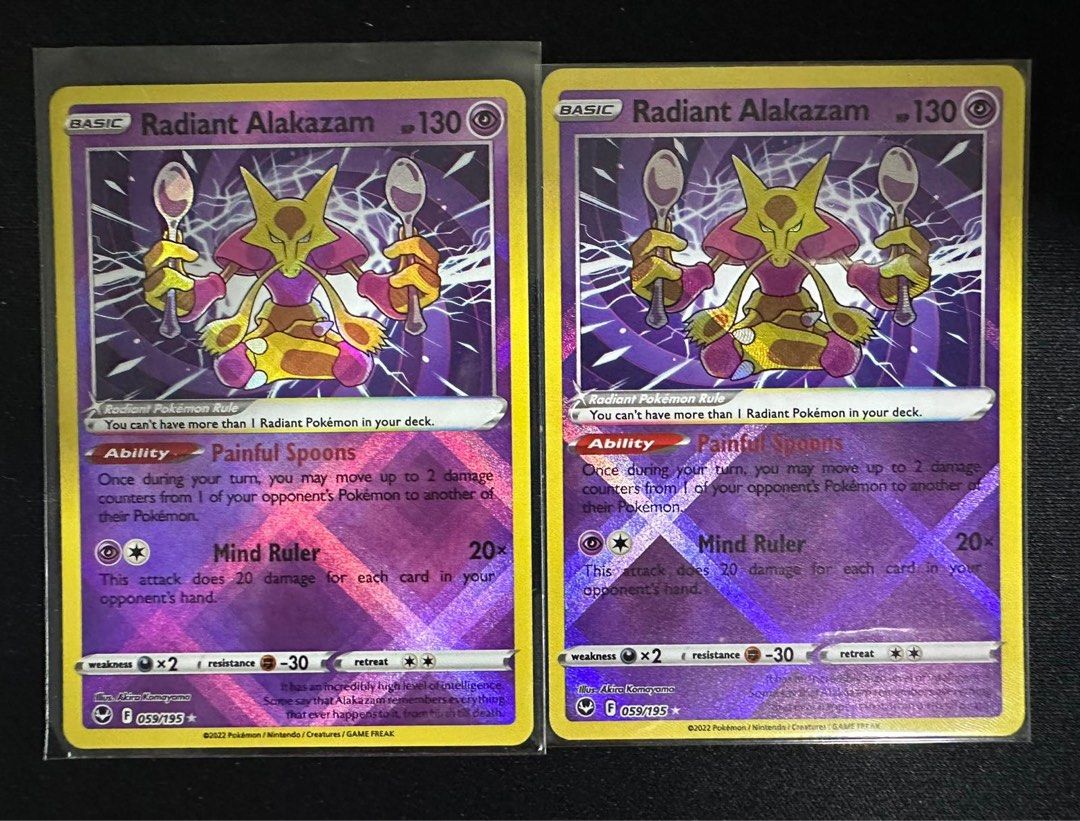 Pokemon Radiant Alakazam, Hobbies & Toys, Toys & Games on Carousell