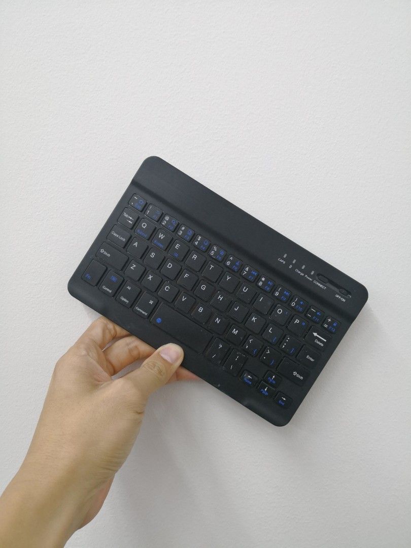 Portable Keyboard Computer Slim Keyboard Black Responsive Lightweight