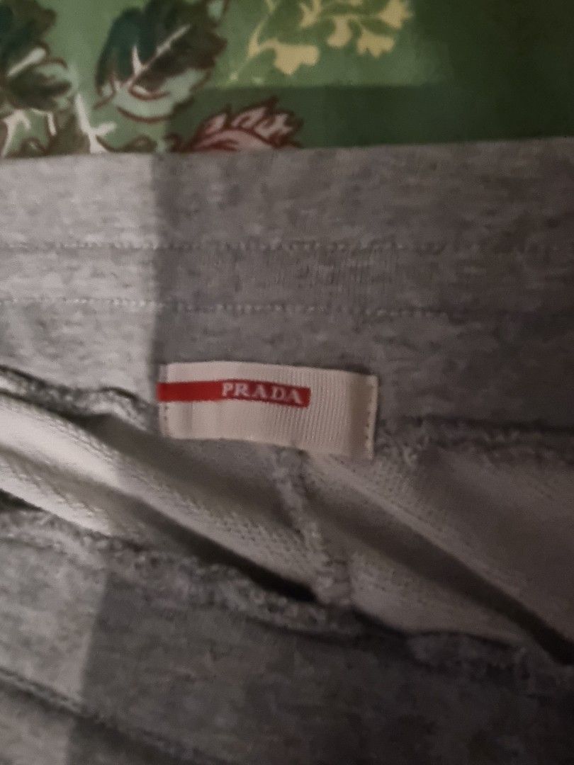 Prada sidestripe sweatpants (Category: Joggers) located in Antipolo. Submitted by pj73336 (Listing ID 1210739142, Image 3). Description: Prada Mens Sweatpants with sidestripe and zipper bottoms Stretched fits 34-36.