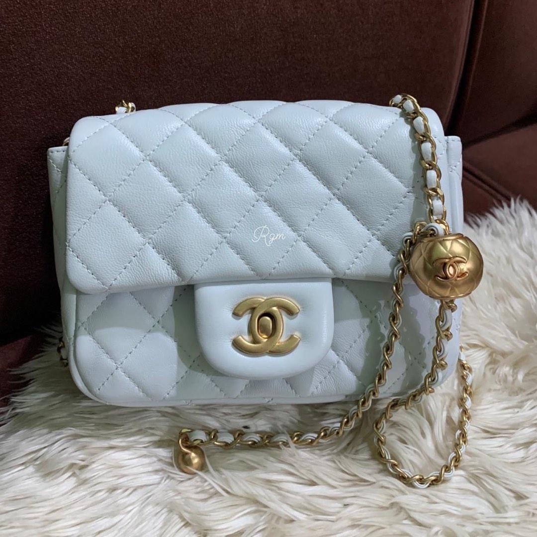 Chanel Preloved Pearls Mini Flap Bag