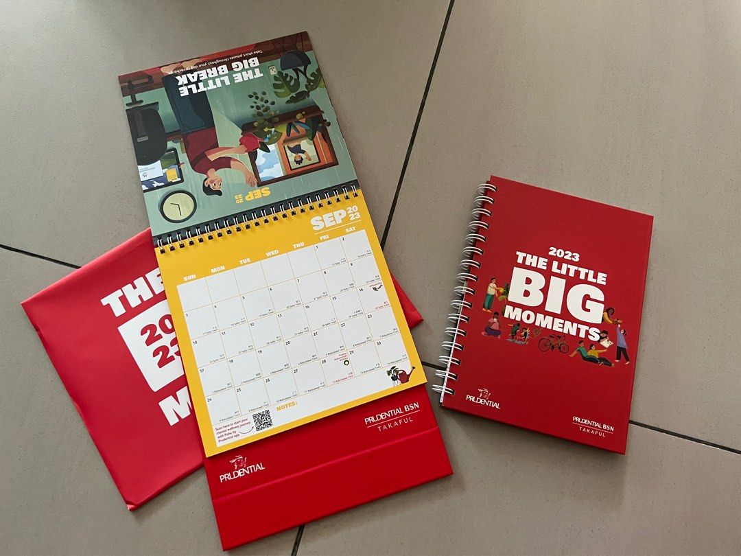 Prudential Table Calendar + Note Book 2023, Everything Else, Others on