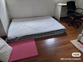 Queen size matress and bed frame
