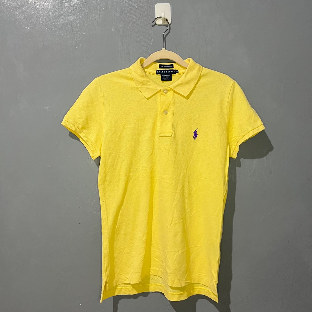 Ralph Lauren Women's Polo Shirt in Pale Yellow, Women's Fashion, Tops,  Shirts on Carousell