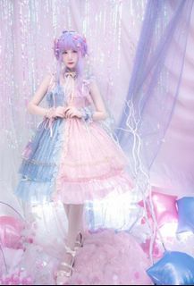 RENT / SALE Unamed Fall in The Starry Night JSK Lolita Cosplay Costume Dress