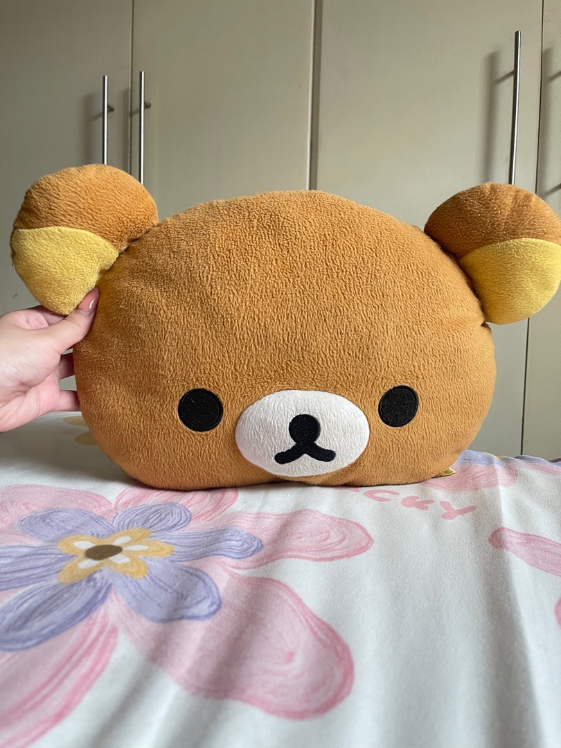 Rilakkuma Head Pillow, Hobbies & Toys, Toys & Games on Carousell