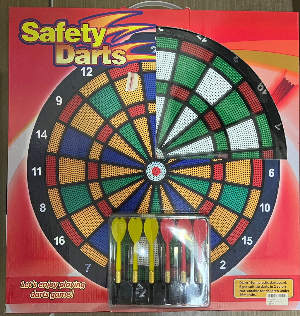 Safety Darts, 興趣及遊戲, 玩具 & 遊戲類 Carousell